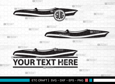 Kayak Monogram SVG | Kayak Paddle Svg | Kayaker Svg | Kayak Boat Svg | Canoe Svg | Rowing Svg | Water Sports Svg | Kayak Monogram SVG ETC Craft 