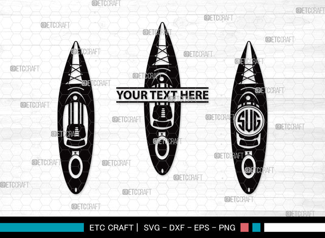 Kayak Monogram SVG | Kayak Paddle Svg | Kayaker Svg | Kayak Boat Svg | Canoe Svg | Rowing Svg | Water Sports Svg | Kayak Monogram SVG ETC Craft 