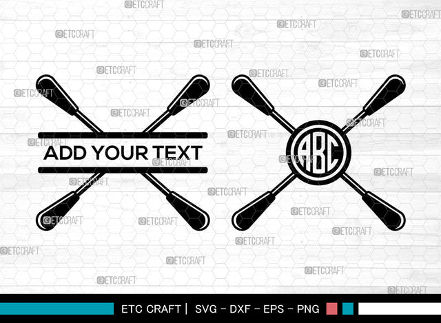 Kayak Monogram SVG, Kayaker Svg, Water Sports Svg, Kayak Paddle Svg, Kayak Boat Svg, Split Monogram Svg SVG ETC Craft 