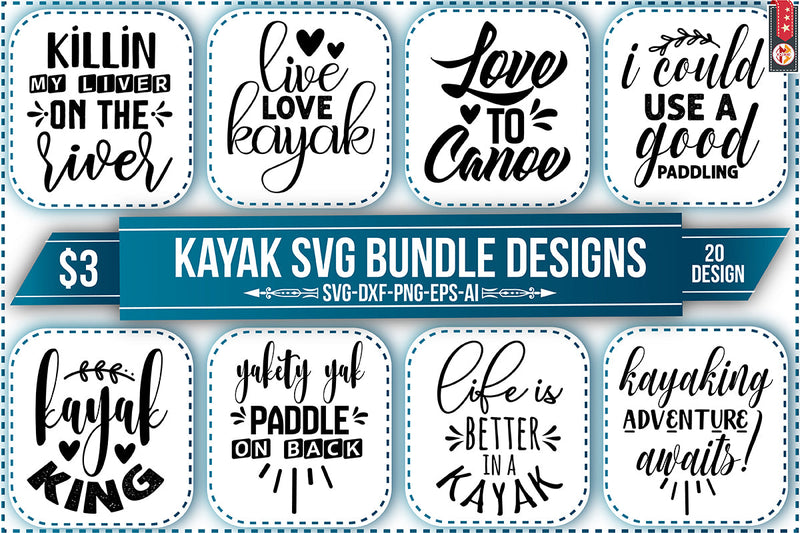 Kayak SVG Bundle Designs SVG Nbd161 