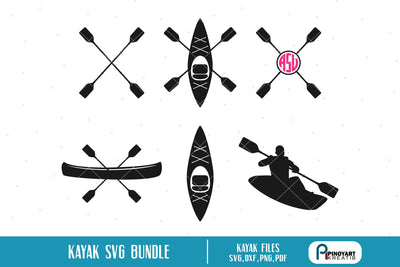 Kayak Svg Bundle SVG Pinoyart Kreatib