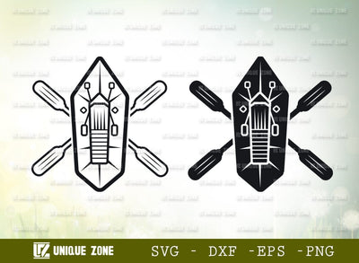 kayak SVG Cut File, Kayak Boat Svg, Canoe Svg, Paddle Svg, Water Sports Svg, Kayak Monogram Svg, Kayaker Svg, Kayaking Svg, Kayak Silhouette, SVG Unique Zone 