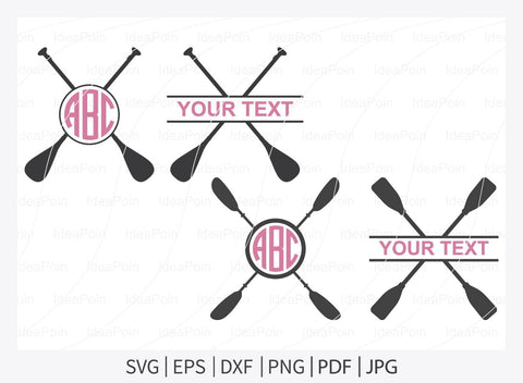 Kayak SVG, Kayak Monogram SVG, Kayak Split Monogram, Kayak Paddle SVG, Sport Outdoor, Rowing Svg, Kayak Silhouette, Water Sports Svg, Png SVG Dinvect 