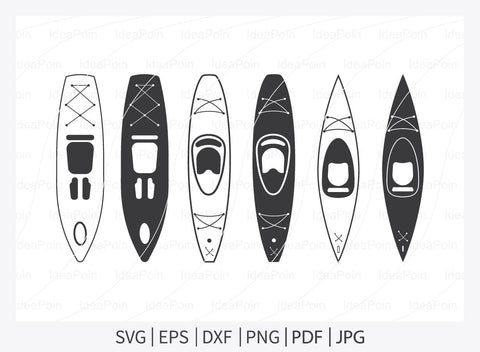 Kayak SVG, Kayak Monogram SVG, Kayak Split Monogram, Kayak Paddle SVG, Sport Outdoor, Rowing Svg, Kayak Silhouette, Water Sports Svg, Png SVG Dinvect 