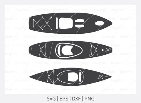 Kayak SVG, Kayak Paddle SVG, Sport Outdoor SVG, Rowing Svg, Kayak Silhouette, Water Sports Svg, Silhouette Cameo, vinyl design, Cameo, Svg SVG Dinvect 