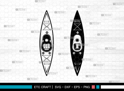 Kayak SVG, Kayaker Svg, Water Sports Svg, Kayak Paddle Svg, Kayak Boat Svg, Kayak Svg SVG ETC Craft 