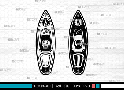 Kayak SVG, Kayaker Svg, Water Sports Svg, Kayak Paddle Svg, Kayak Boat Svg, Kayak Svg SVG ETC Craft 