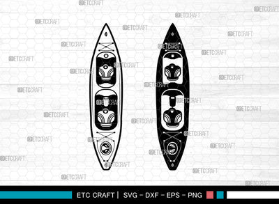 Kayak SVG, Kayaker Svg, Water Sports Svg, Kayak Paddle Svg, Kayak Boat Svg, Kayak Svg SVG ETC Craft 