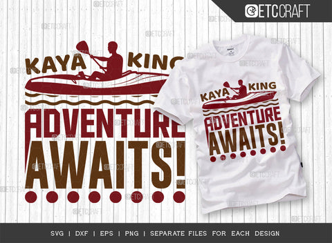 Kayaking Adventure Awaits SVG Bundle, Kayak Svg, Kayak Life Svg, Canoe Svg, Kayak Saying Svg, Lake Quotes, ETC T00304 SVG ETC Craft 