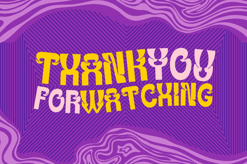 KAYINO | Groovy Retro Font Font twinletter 