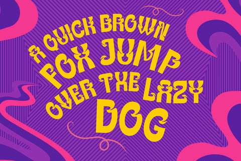 KAYINO | Groovy Retro Font Font twinletter 