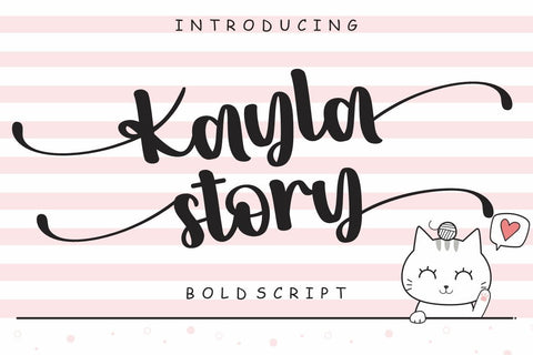 Kayla story Font Hans Co 