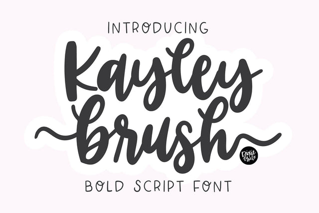 Kayley Brush Flourish Font Font Blush Font Co. 
