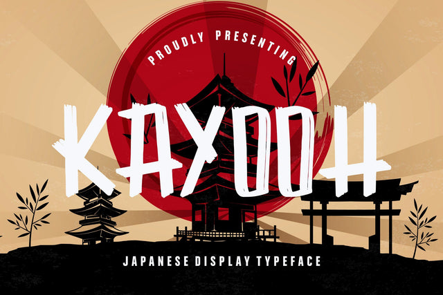 Kayooh Japanese Display Typeface Font Creatype Studio 