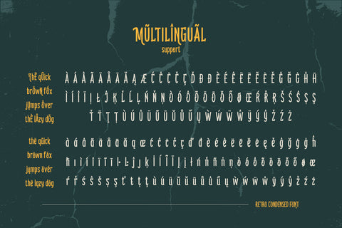 Kebroon | Retro Condensed Font Font twinletter 