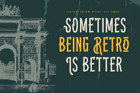 Kebroon | Retro Condensed Font Font twinletter 