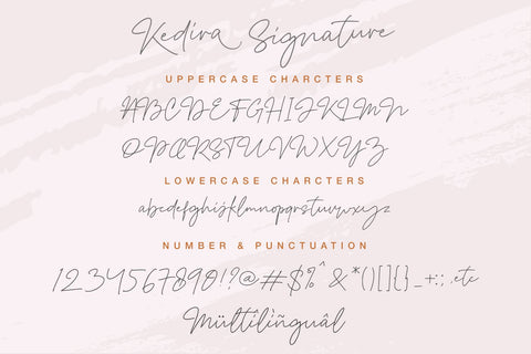 Kedira Signatre Font Zeenesia Std 