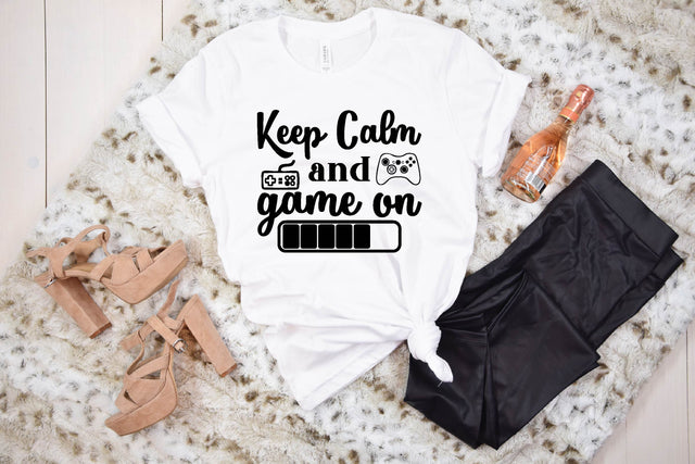keep calm and game on SVG designer krishna 