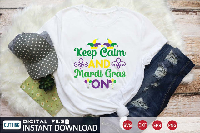 keep calm and mardi gras on SVG designer krishna 
