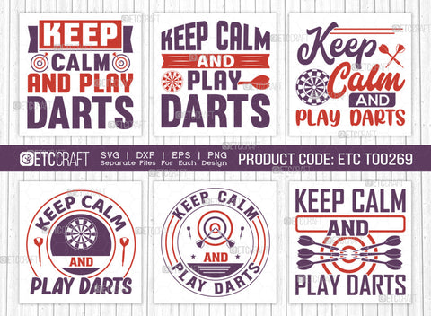 Keep Calm And Play Darts SVG Bundle, Darts Svg, Sports Svg, Dartboard Svg, Game Svg, Darts Sayings Svg, Darts Quotes, ETC T00269 SVG ETC Craft 