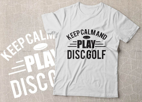 Keep calm and play disc golf SVG cut file, Disc Golfer SVG, Disc Golf Player SVG, Disc Golf Shirt, Disc Golf T-shirt Design, T-shirt Design, SVG Dinvect 