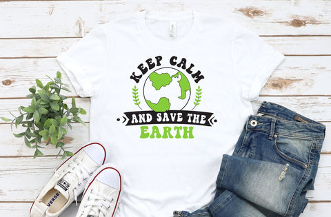 Keep Calm and Save the Earth, Earth SVG SVG MD mominul islam 