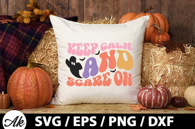 Keep calm and scare on Retro SVG SVG akazaddesign 