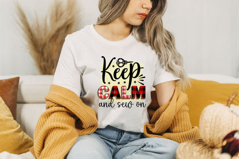 Keep Calm and Sew on Sublimation SVGArt 