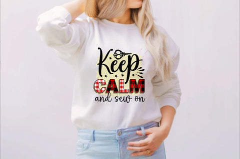 Keep Calm and Sew on Sublimation SVGArt 