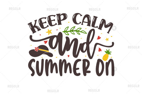 Keep calm and summer on SVG SVG Regulrcrative 