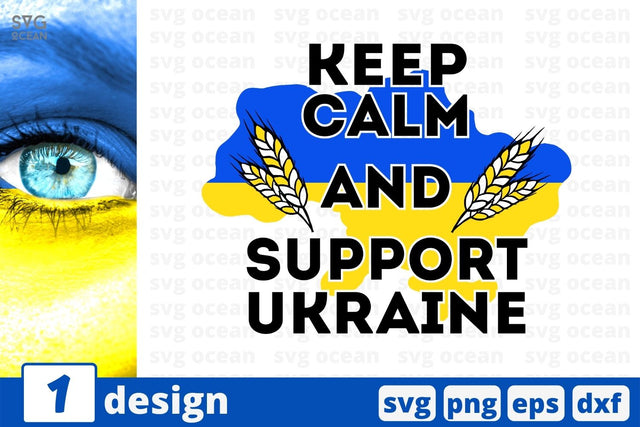 Keep calm and support Ukraine SVG Cut File SVG SvgOcean 