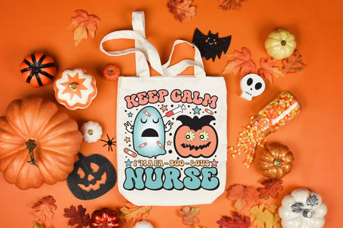 Keep Calm I'm a Fa-Boo-Lous Nurse PNG Sublimation Sublimation CraftLabSVG 