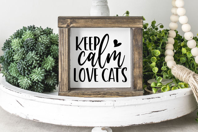 Keep Calm Love Cats Svg, Png, Dxf | Pet Design SVG RedFoxDesignsUS 