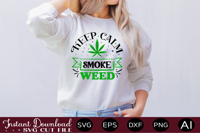 Keep Calm Smoke Weed SVG SVG designmaster24 