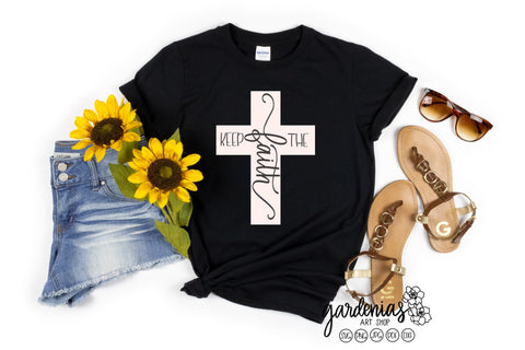 Keep the Faith in Cross SVG Gardenias Art Shop 
