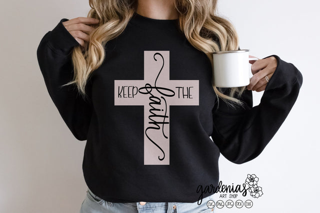 Keep the Faith in Cross SVG Gardenias Art Shop 