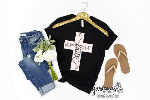 Keep the Faith in Cross SVG Gardenias Art Shop 
