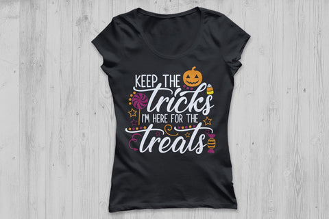 Keep The Tricks I'm Here For The Treats| Halloween SVG Cutting Files. SVG CosmosFineArt 