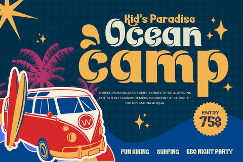 Kejaxi | Groovy Retro Font Font twinletter 