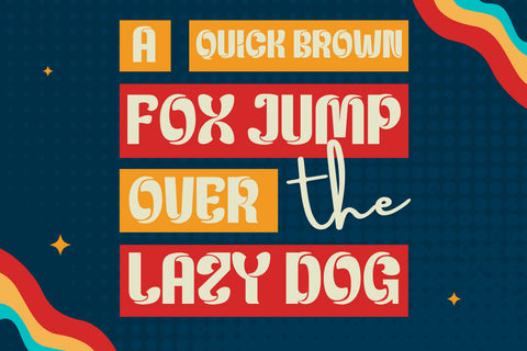 Kejaxi | Groovy Retro Font Font twinletter 