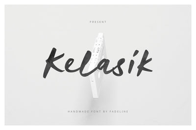 Kelasik Handmade Font Font Fadeline Std. 