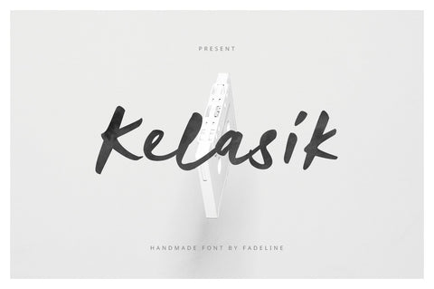 Kelasik Handmade Font Font Fadeline Std. 