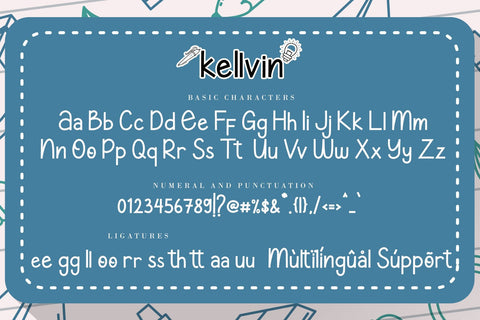 Kellvin - A School Display Font Font AEN Creative Store 