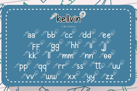 Kellvin - A School Display Font Font AEN Creative Store 