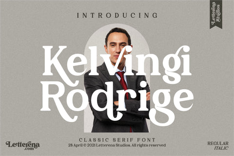 Kelvingi Rodrige Font Letterena Studios 