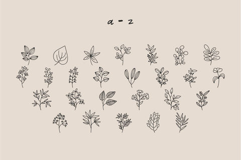 Kembang - Floral Dingbat Font Masyafi Studio 