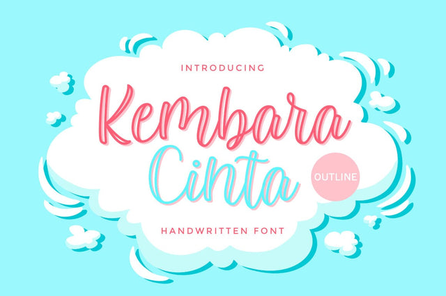 Kembara Cinta Outline Font Fargun Studio 