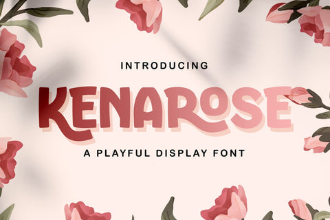 Kenarose - Playful Display Font Font StringLabs 