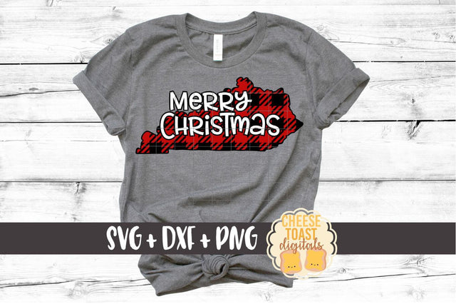 Kentucky - Buffalo Plaid State - SVG PNG DXF Cut Files SVG Cheese Toast Digitals 