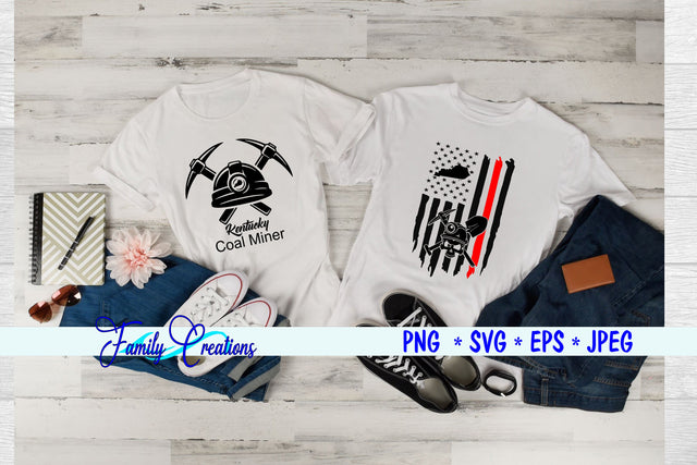 Kentucky Coal Miner SVG Family Creations 